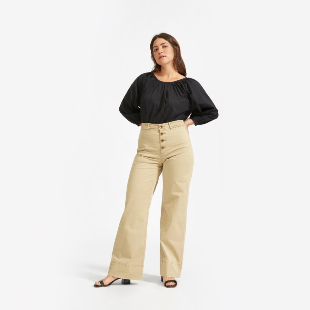 Everlane Lightweight Button-fly Wide Leg